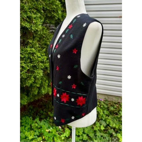🎁🆕”Not ugly"unisex Xmas-theme vest, felt-like, comfy vintage-suitable as a gift - Picture 5 of 16